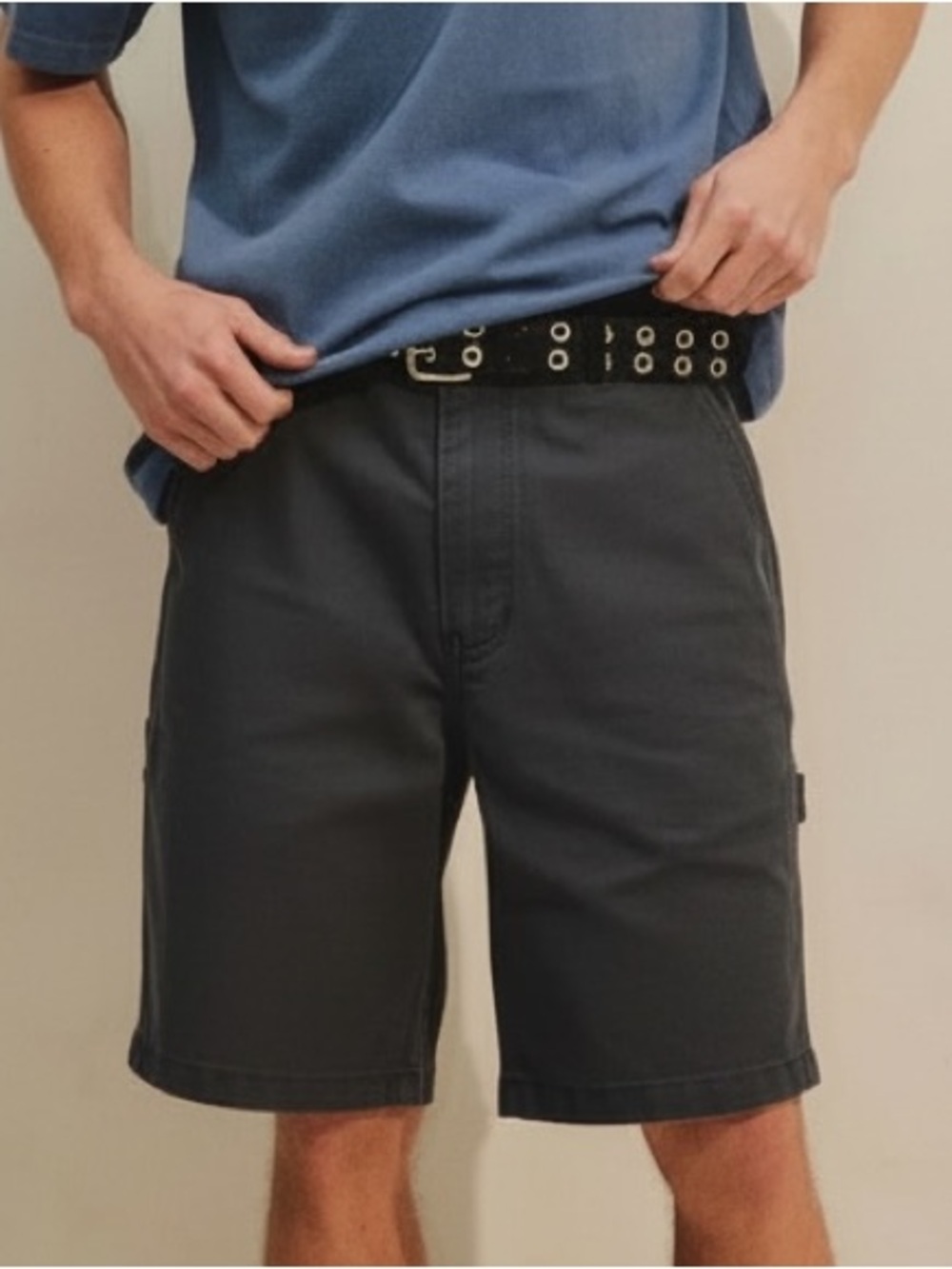 NWT RSQ Loose Charcoal Cargo Utility Shorts | Size 31